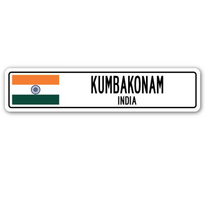 Panneau de signalisation en aluminium Kumbakonam, Inde