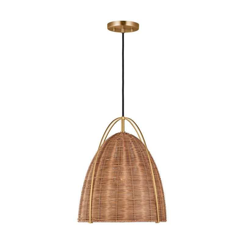 Luminaire suspendu Norman , Bronze et brun, H 83 po x l 13,375 po x P 13,375 po