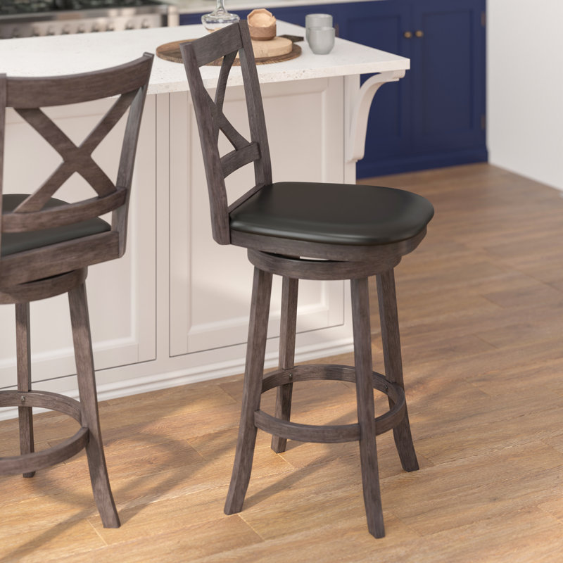 Tabouret de comptoir Breonda 25,25, Brun, Tabouret de bar (hauteur du siège de 30,5 po)