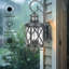 Grande applique murale d'extérieur industrielle 29,5 po, lanterne noire matte, éclairage extérieur de porche résistant aux intempéries-728047819