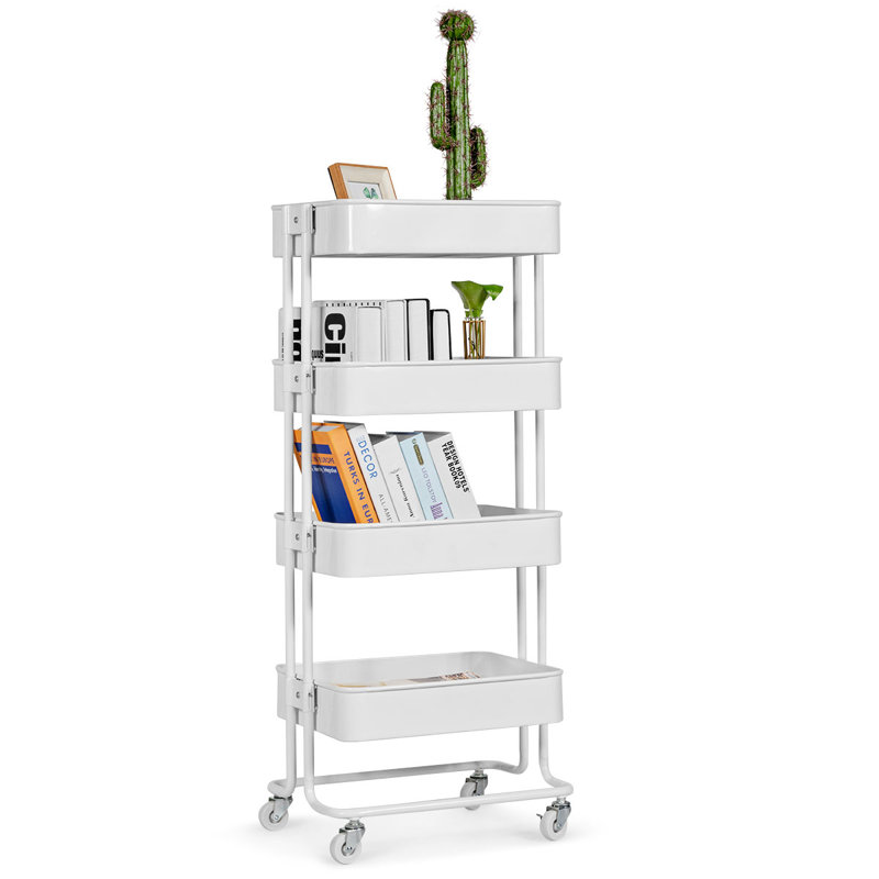 Satchell 105 cm H x 46 cm W Utility Cart, White