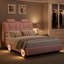 Lit tapissier avec lumière DEL Alexxis-1684405674-1684522307