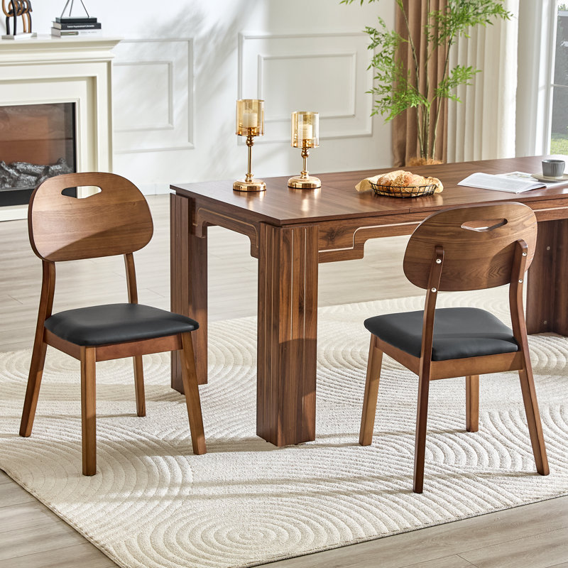 Chaises de salle à manger confort, siège en polyuréthane massif, maison de cuisine rustique moderne