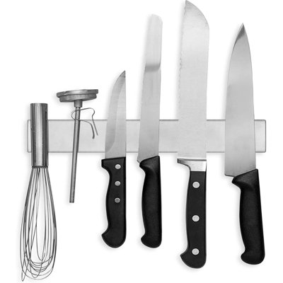 12 Inch Stainless Steel Magnetic Knife Bar with Multipurpose Use as Knife Holder