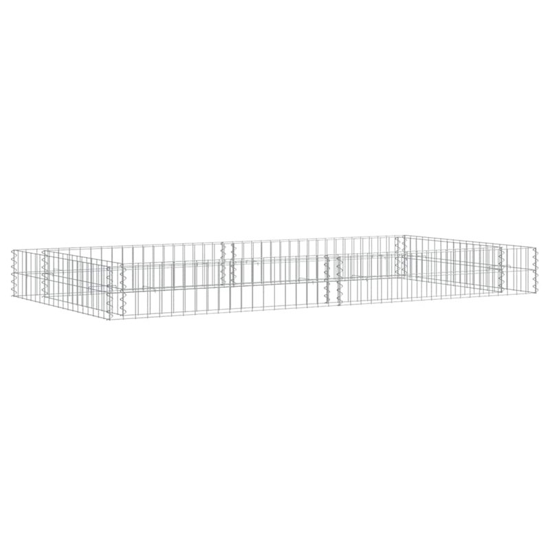 Clôture en métal argenté avec 1 panneau H 7,9 po x l 78,7 po Jayciana