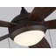 Ventilateur de plafond standard à 5 pales de 52 po avec chaînette et ensemble d'éclairage inclus Stembridge-1041643885-1033921719
