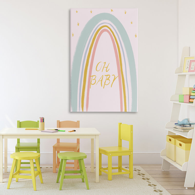 Oh Baby Rainbow Canvas, conception de Lucille Price, H 45 po x l 30 po