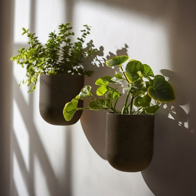 Elayna Venus 2 - Piece Plastic Wall Planter Set
