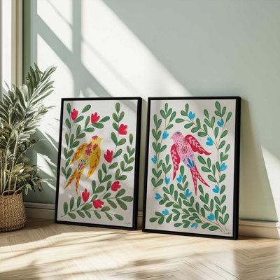 Sunny Garden Fliers, Set of 2 Prints