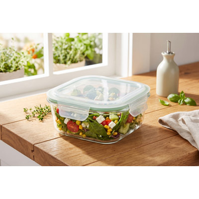 Contenant vitré alimentaire 800 ml avec couvercle verrouillable hermétique Vitina