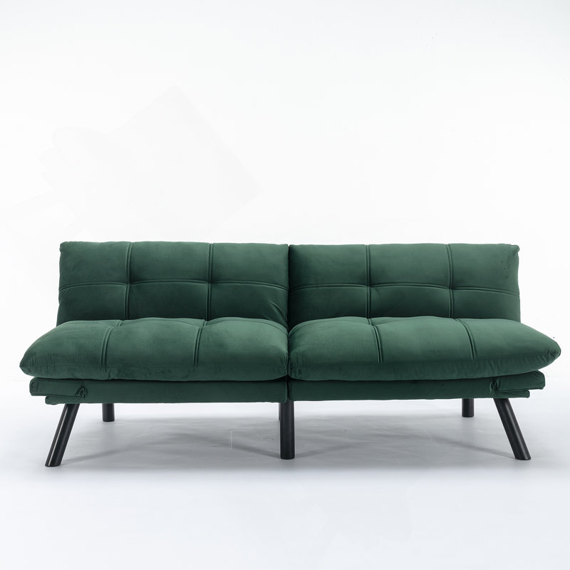 Convertible Folding Modern Sofa Bed, Green