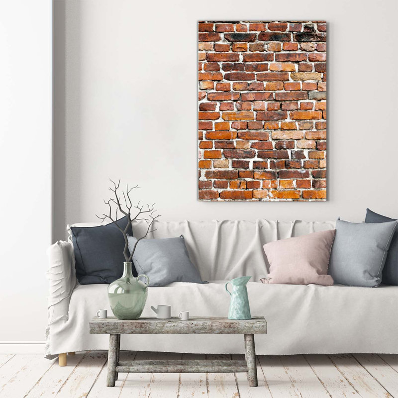 Brick Wall - Wrapped Canvas Print