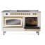 ILVE Nostalgie II Noblesse 60 in Dual Fuel Range 7 Burner, Griddle, Frenchtop-1606747985-1606747990