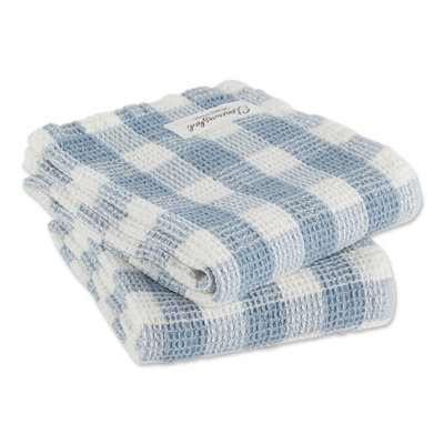 Cotton Checkered Waffle Tea Towel Kitchen Towel