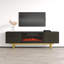 Meuble télé avec foyer 70,9 po Karp-871138106