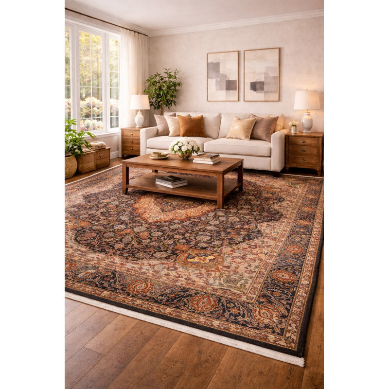 Très grand tapis oriental authentique Rare Vintage