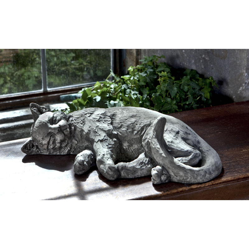 Dreaming Kitty Statue, Alpine Stone