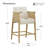 Upholstered Counter Stools with Hand-Woven Rope Arms-773685074