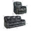 Ensemble de salon inclinable en microsuède 2 pièces Quiteris-1375093049