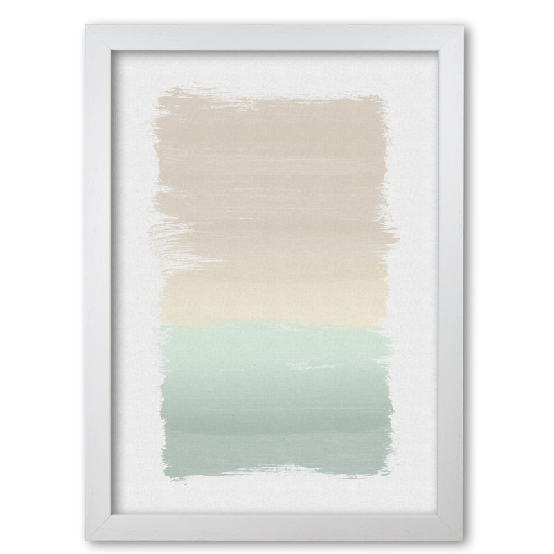 Pastel Abstract - Print, 30 cm H x 21 cm W x 5 cm D, White Grain Frame