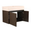 Armoire de salle de bain 30 po avec lavabo, portes, conception à fixation flottante, pour petite salle de bain-111124060