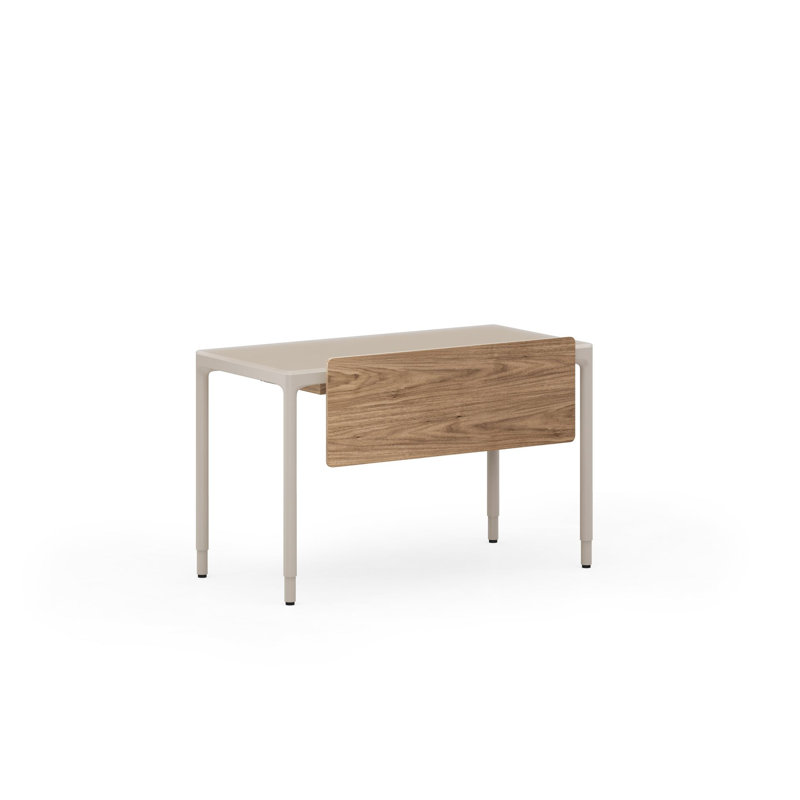 Luma Office - Adjustable Back Panel - Small - Natural Walnut, 14" H x 38.5" W x 3.5" D