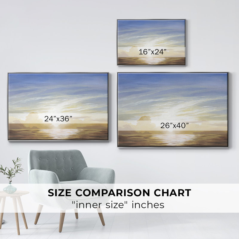 «Luminous Waters III», reproduction d'art sur toile, H 17 po x l 25 po x P 2 po, Argent