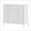 Commode 3 tiroirs - Rangement compact en panneau de fibres à densité moyenne