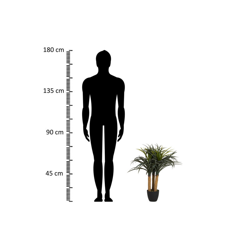 75cm Faux Banana Leaf Plant in Pot