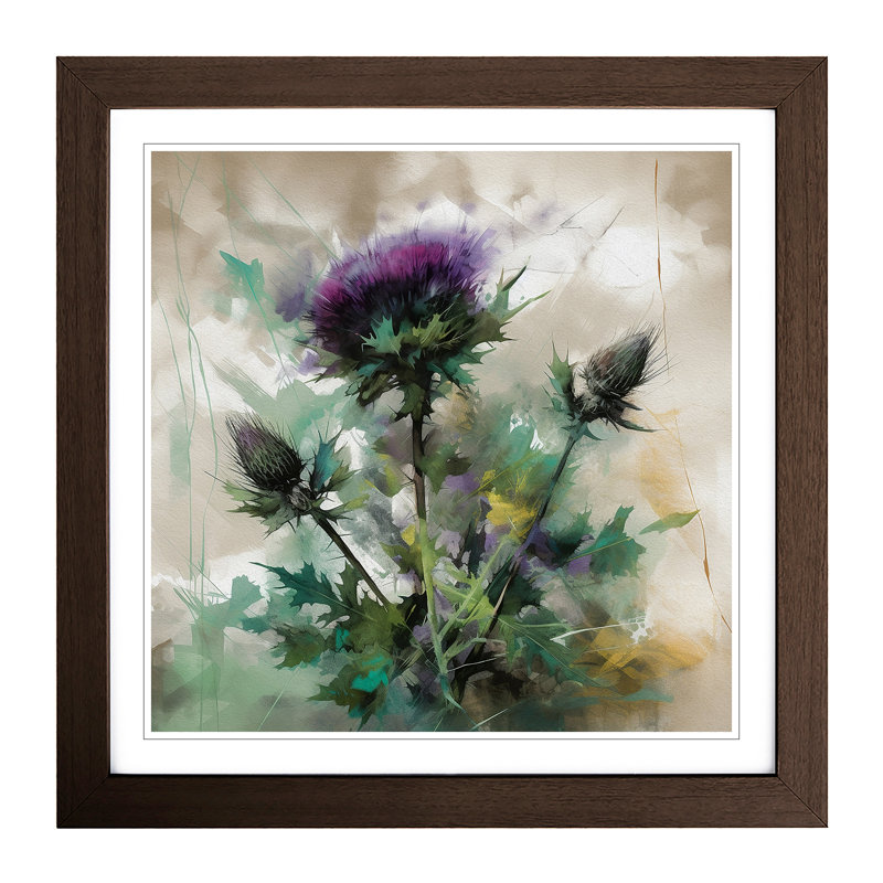 Thistle - Framed Print, Walnut