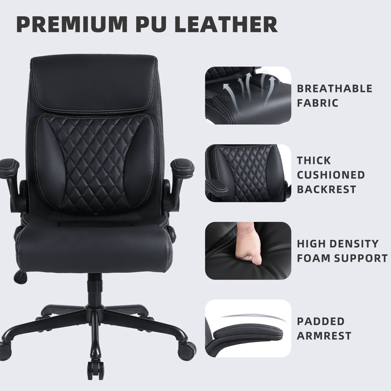 Fauteuil de direction Kheyla, Noir