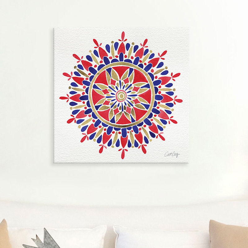 « america mandala », impression, H 37 po x l 37 po x P 1,5 po, Toile