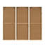 Ensemble de décorations murales géométriques en bois faites à la main