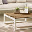 Outdoor 6 Seat Grey Corner Sofa and Table Set with In-Built Side Tables for Modern Gardens-98143863