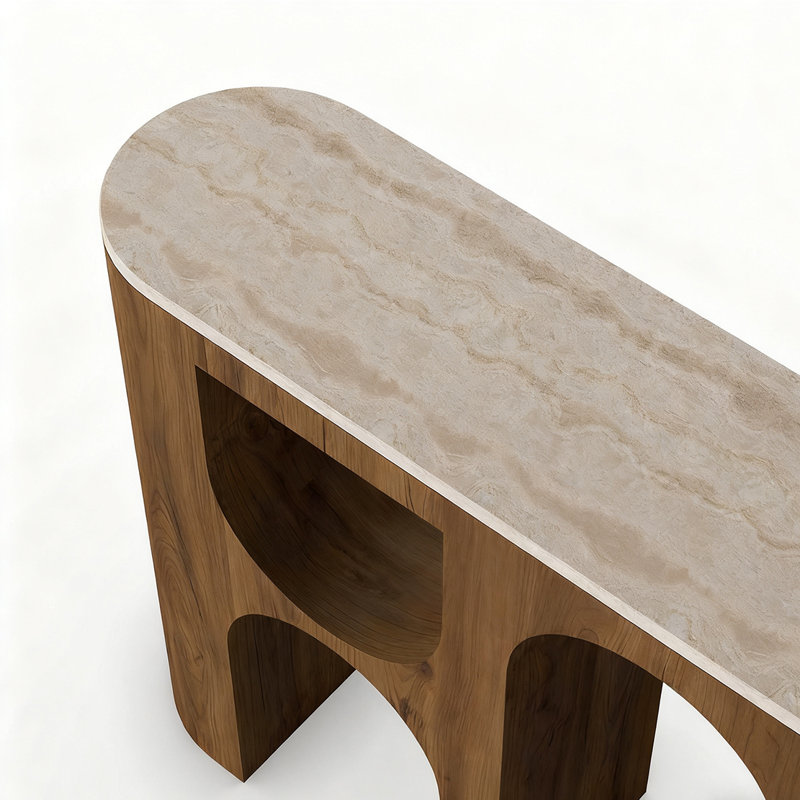 Console Retro Art, H 31,5 po x l 62,99 po x P 11,81 po