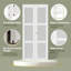 Porte pliante 30 po x 96 po avec porte pliante à 3 lumières Luminamatte-107364865