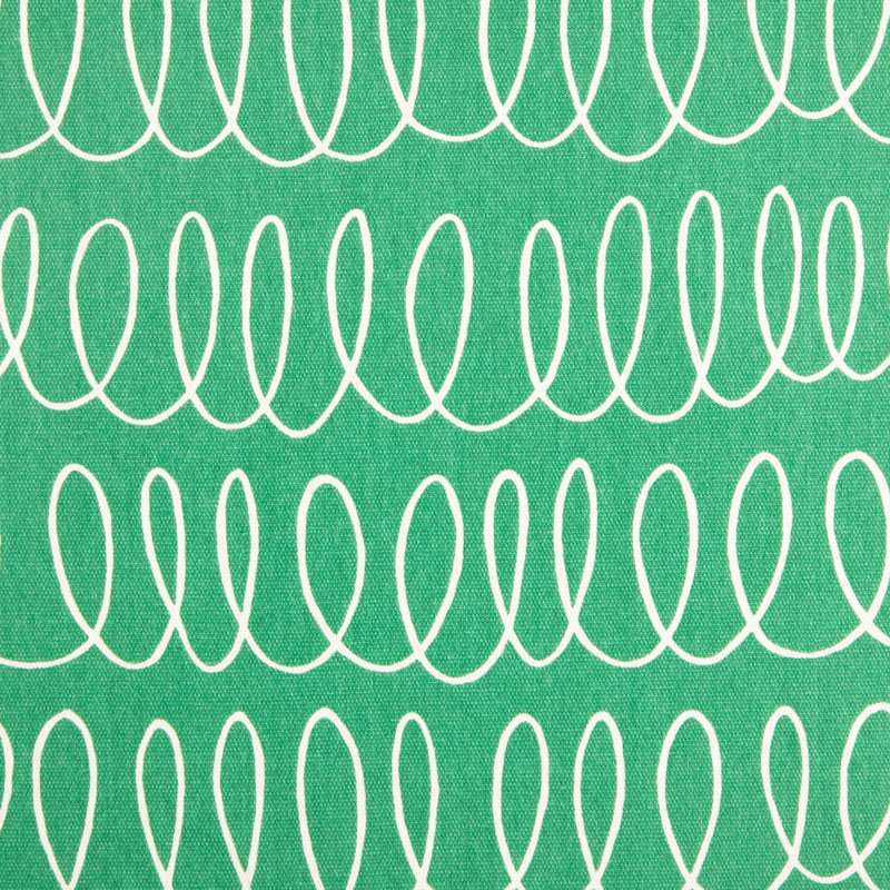 Loop And Dot 100% Cotton Rectangle, Green/White