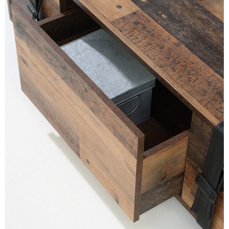 Caribbean Wheel Coffee Table with Storage