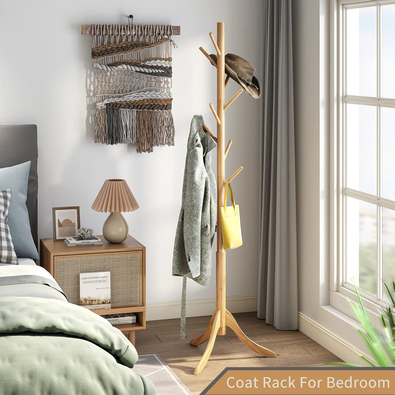 Delmo Freestanding 8 - Hook Coat Rack