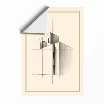 Modernist Structure Study Industrial - Framed Print