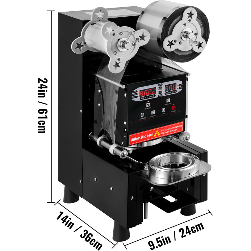 Cup Sealing Machine 95mm Bubble Tea Machine Automatic 500-650 cups/h