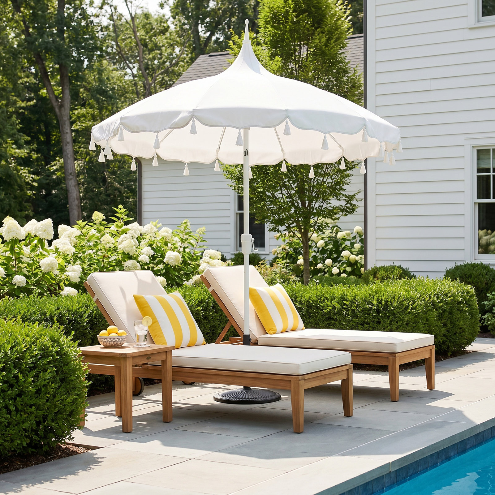 Lillie 7.5' Market Umbrella, White