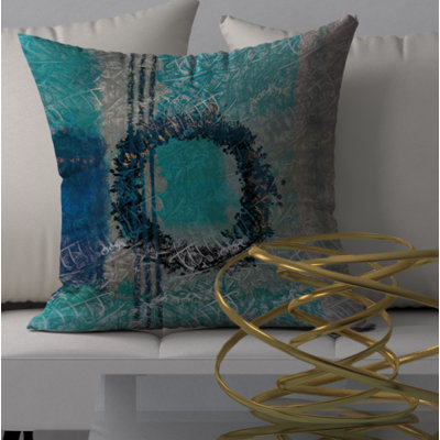 Abstract Reversible Throw Pillow