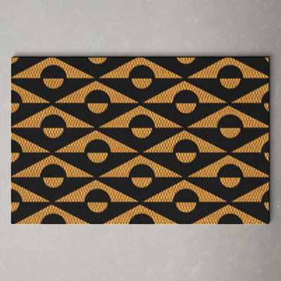 Neighburly Non-Slip Geometric Doormat