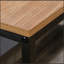 Console, finition brune
