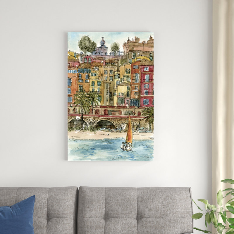 Scène de ville V, H 36 po x l 24 po x P 1,25 po