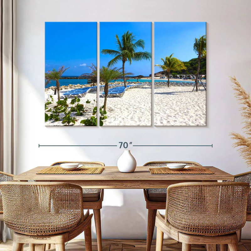 Plage Gillard à Labadee, d'Haïti, H 42 po x l 65 po