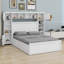 Wooden Bed With All-In-One Cabinet,Shelf And Sockets,Trundle-12642814