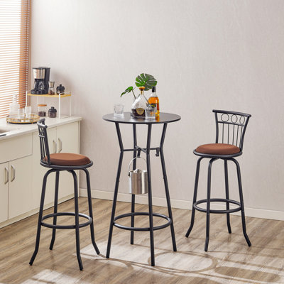 Ensemble de table de bar et chaises pour salle à manger