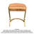 Delwood Solid Wood  C shape Top End Table